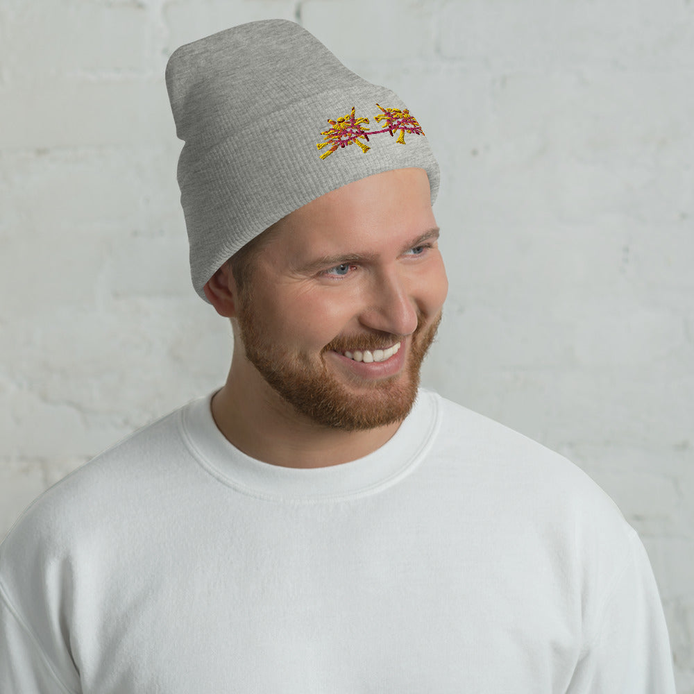 Trumphette Embroidered Cuffed Beanie Hat