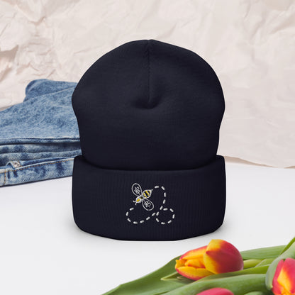 A Bees A-Buzzin' Cuffed Beanie Hat