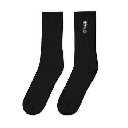 Raven AntiCorona Embroidered Socks