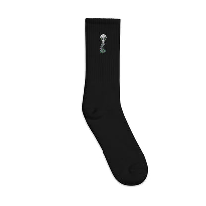 Raven AntiCorona Embroidered Socks